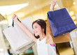 Happy shopping girl