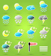 Wetter Symbole Vektor Set