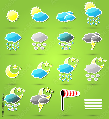 Vector: Wetter Symbole Vektor Set Wetter Symbole Vektor Set