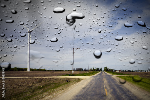 Photo: Country Road in the rain Country Road in the rain