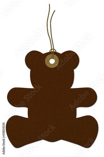Illustration: Teddy-bear Baby Shower Gift Tag Teddy-bear Baby Shower Gift Tag