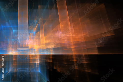 Illustration: Abstract futuristic background Abstract futuristic background