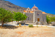 Small Greek church on the coast of Crete