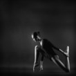 Portrait of young beautiful gymnast woman