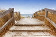 Treppe zum Ostseestrand Heiligenhafen im Winter
