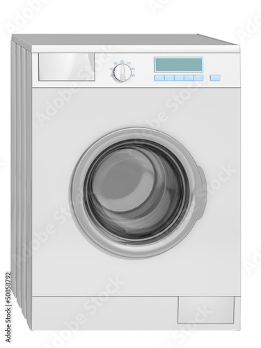 Illustration: washing machine on a white background washing machine on a white background