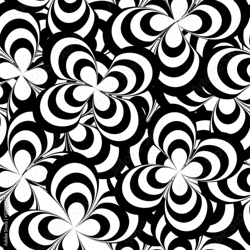 Vector: vector seamless abstract pattern, black and white vector seamless abstract pattern, black and white