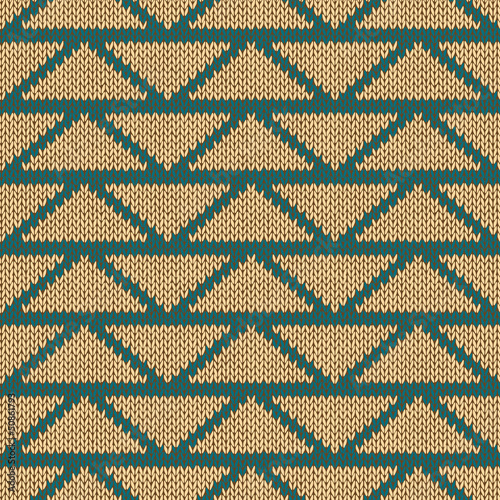 Vector: Ethnic Style Seamless Knitted Pattern Ethnic Style Seamless Knitted Pattern