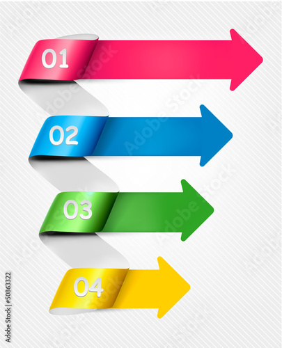 Vector: Set of info graphics banners with numbers. Vector illustration Set of info graphics banners with numbers. Vector illustration