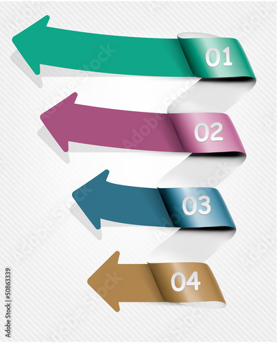 Vector: Set of info graphics banners with numbers. Vector illustration Set of info graphics banners with numbers. Vector illustration