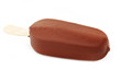 Ice cream covered with chocolate