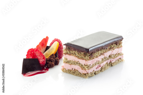 Photo: Chocolate and strawberry individual pie Chocolate and strawberry individual pie