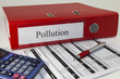 classeur pollution