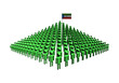 people with Equatorial Guinea flag illustration