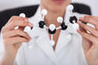 Scientist Looking At Molecular Structure