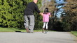 Video: Proud Dad Helps Daughter Ride Scooter-Without Helmut Proud Dad Helps Daughter Ride Scooter-Without Helmut