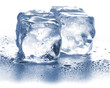 Ice cubes isolated on white