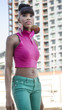 Beautiful exotic African American young woman