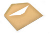 Opened brown envelope with paper