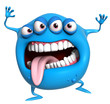 3d cartoon monster