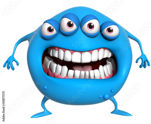 Illustration: 3d cartoon monster 3d cartoon monster