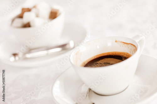 Photo: coffee with sugar coffee with sugar