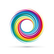 Vector Rainbow Vortex Background