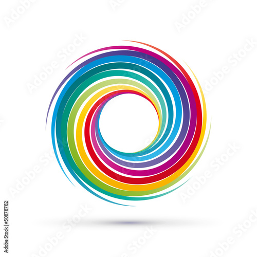 Vector: Vector Rainbow Vortex Background Vector Rainbow Vortex Background