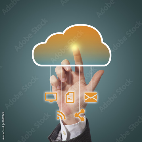 Photo: cloud computing cloud computing
