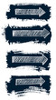 Arrows set grunge