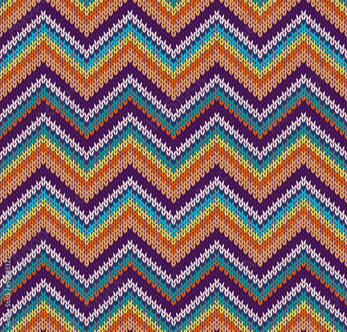Vector: Style Seamless Knitted Pattern Style Seamless Knitted Pattern