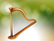 A golden harp