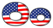 Vektor: United states letter of the alphabet United states letter of the alphabet