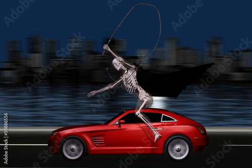 Illustration: Der Tod rast mit Der Tod rast mit