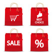 Set of shopping bag icons
