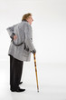 old man with a cane