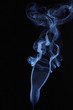 Female shape made of smoking fume