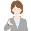 握手 女性　笑顔　オフィスシーン