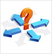 Vector: Dilemma situation Dilemma situation