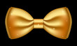 Vector illustration of shiny gold bow