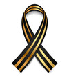 Vector black and gold St. George Ribbon