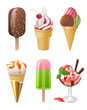 Vector: ice cream set ice cream set