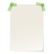 Recycling Papier mit farbigen Klebestreifen