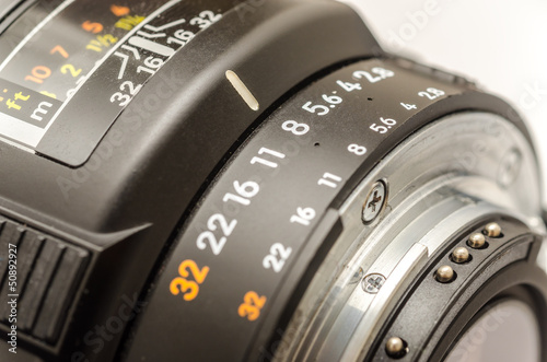 Photo: Aperture Selection On Modern Camera Lens Aperture Selection On Modern Camera Lens
