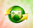 Illustration: On behalf of the spring green icon On behalf of the spring green icon