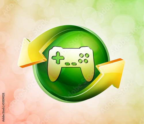 Illustration: On behalf of the spring green icon On behalf of the spring green icon