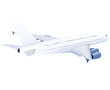 canvas print picture - airplane on white background - avion sur fond blanc - Flugzeug