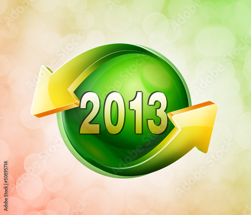 Illustration: On behalf of the spring green icon On behalf of the spring green icon