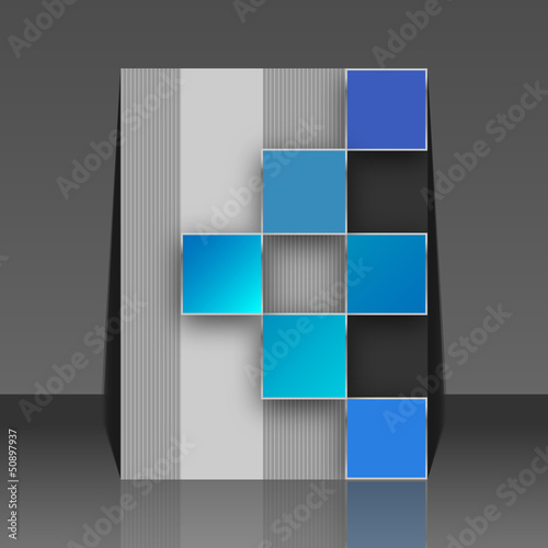 Vector: Seamless blocks vector background - flyer design Seamless blocks vector background - flyer design