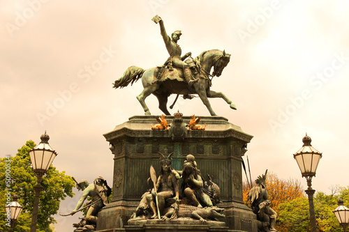 Photo: Statue von Equestre de D. Pedro I in Rio de Janeiro Statue von Equestre de D. Pedro I in Rio de Janeiro